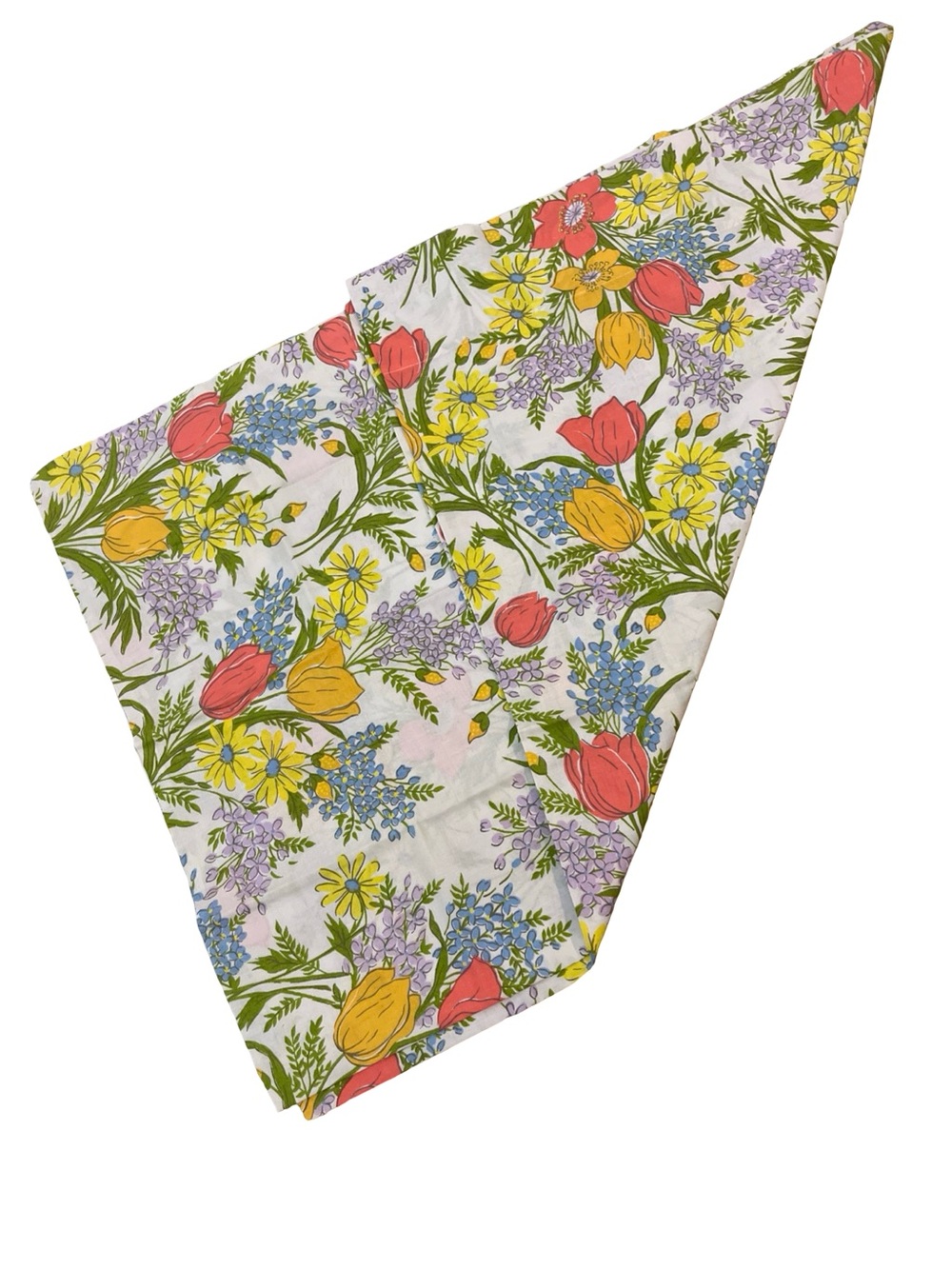 Vintage Dan River Dantrel Floral Print Pillow Cases 2 Queen Size